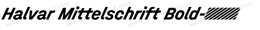 Halvar Mittelschrift Bold字体转换